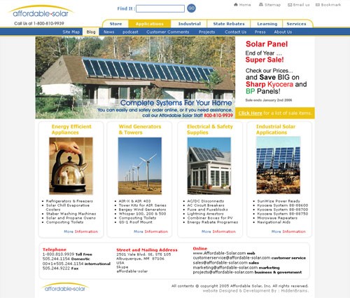 Websites: sample work