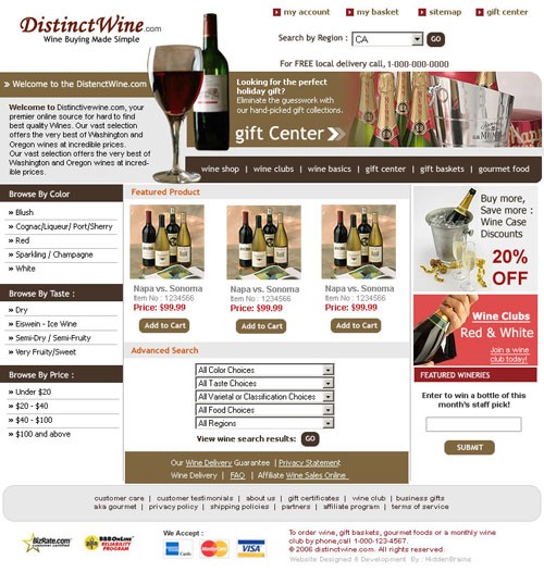 Websites: sample work