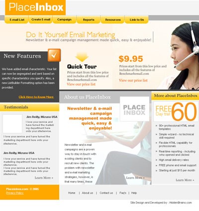Websites: sample work