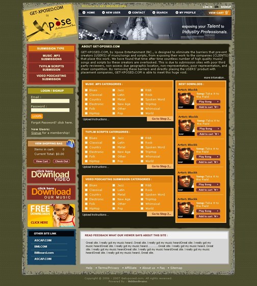 Websites: sample work