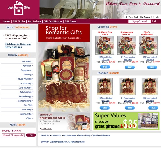 Websites: sample work