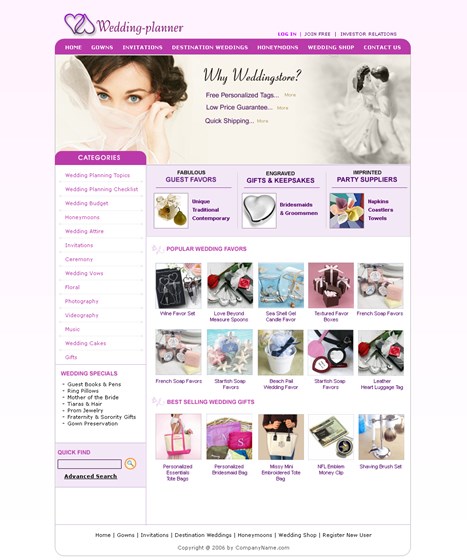 Websites: sample work