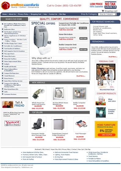 Websites: sample work