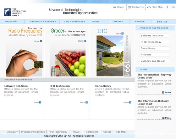 Websites: sample work