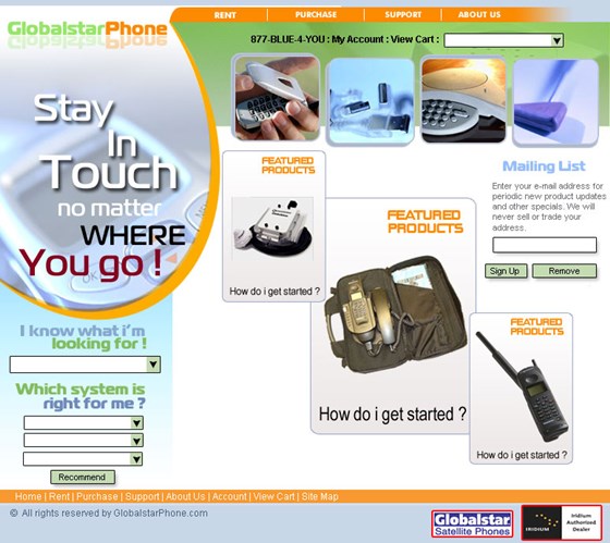 Websites: sample work