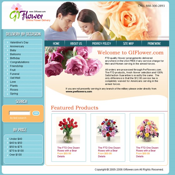 Websites: sample work
