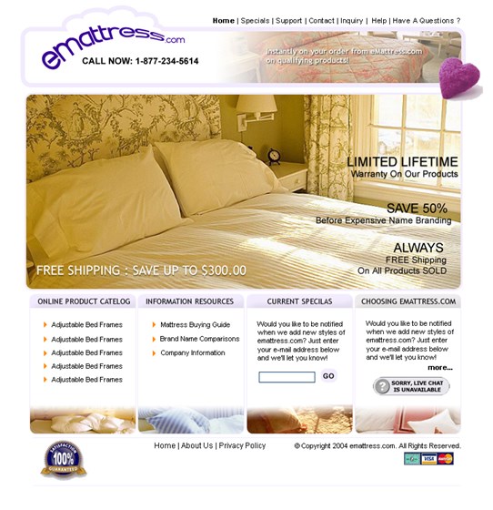 Websites: sample work