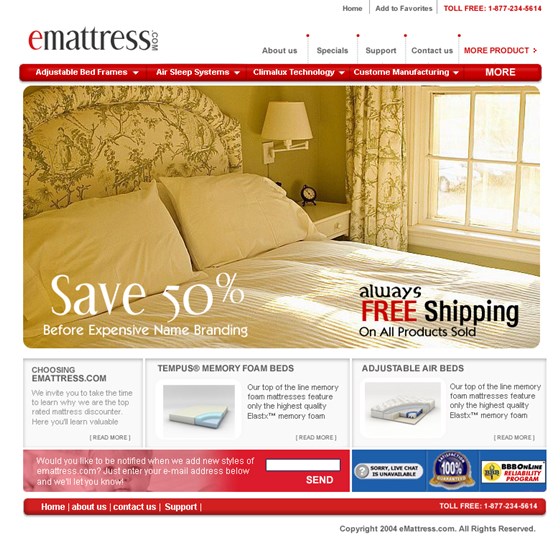 Websites: sample work